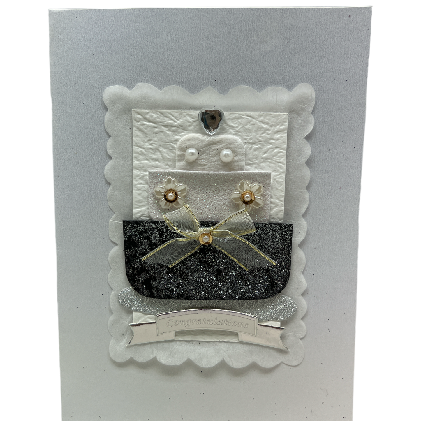 Colección de tarjetas adornadas hechas a mano - Pastel de bodas para el día de la boda