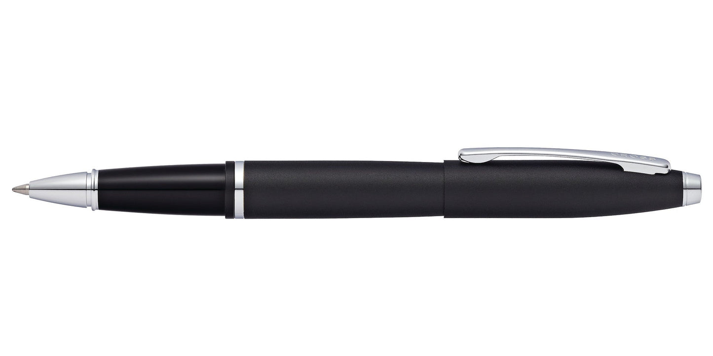 Calais matte black rollerball pen with silver accents and CROSS clip on Tampa Home & Garden Store