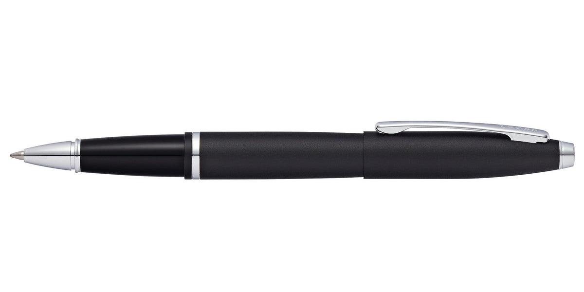 Calais matte black rollerball pen with silver accents and CROSS clip on Tampa Home & Garden Store