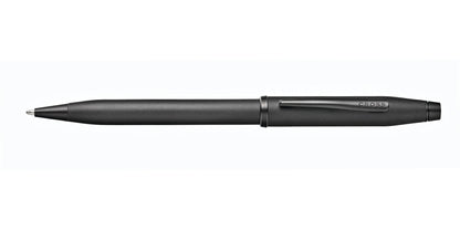 Century II Black PVD micro-knurl ballpoint pen with textured grip and Cross clip on Tampa Home & Garden Store