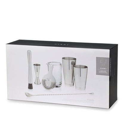 7 Piece Stainless Steel Barware Set and Tools
