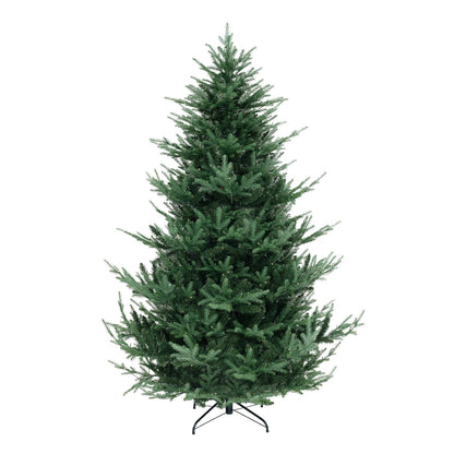 6/7/8 FT Árbol de Navidad Artificial Preiluminado con Bisagras con 778/1480 Puntas de Rama de PVC y PE-L