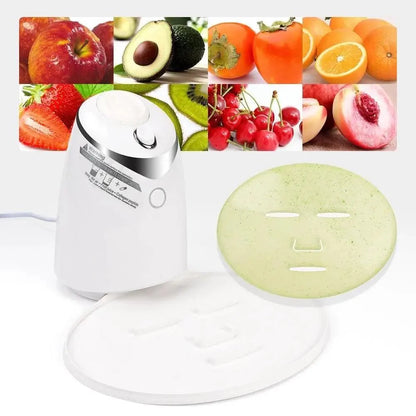 Stevvex ALUFACEK21142 white facial mask maker with collagen formula beside a green sheet mask on Tampa Home & Garden Store