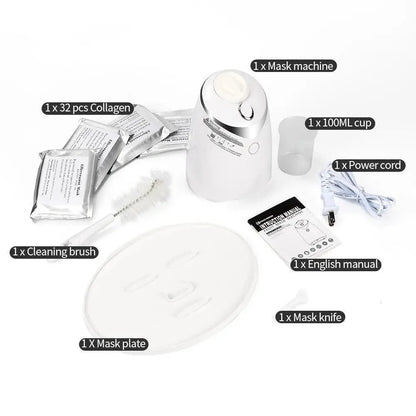 Stevvex white intelligent facial mask maker kit with mask machine and accessories on Tampa Home & Garden Store