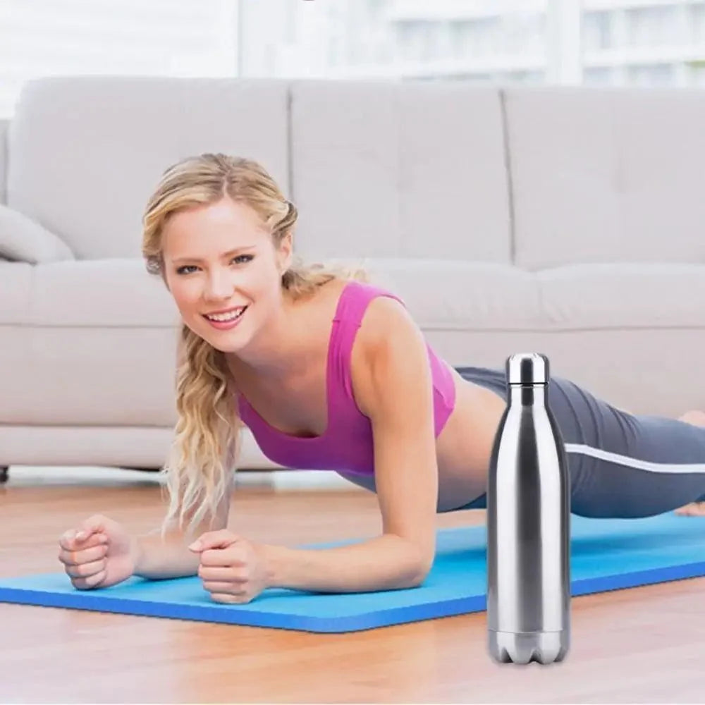 Stainless steel double-wall water bottle BPA-free, 350/500/750/1000ml on Tampa Home & Garden Store