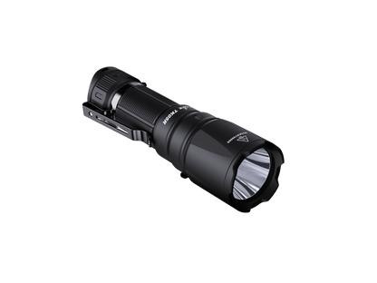 Fenix TK05R compact tactical flashlight with black aluminum body and side clip on Tampa Home & Garden Store