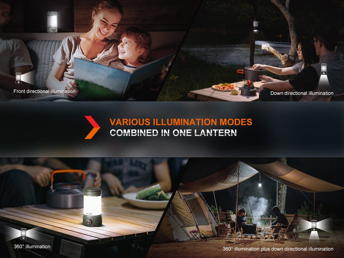 Fenix CL26R PRO lantern, rechargeable LED light with multiple modes and 360° illumination on Tampa Home & Garden Store
