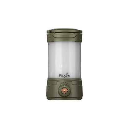 Fenix CL26R PRO LED rechargeable lantern in olive green with copper dial on Tampa Home & Garden Store
