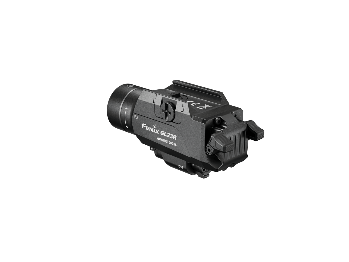 Fenix GL23R green laser tactical weapon light, black aluminum body with rail mount on Tampa Home & Garden Store
