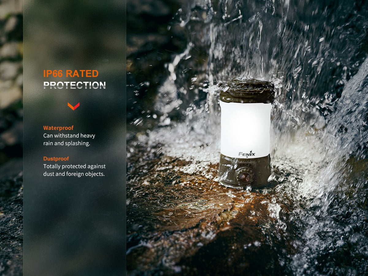 Fenix CL26R PRO LED camping lantern, white body with dark base, IP66 waterproof on Tampa Home & Garden Store