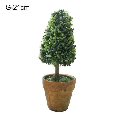 Artificial Heart Star Round Potted Bonsai Ornament