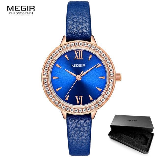 Stevvex ST665NNMOLE3 women's luxury quartz watch with blue dial and blue strap on Tampa Home & Garden Store