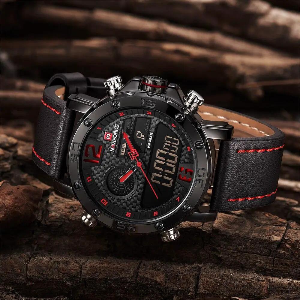Men's Sports Waterproof Watch With Digital Analog