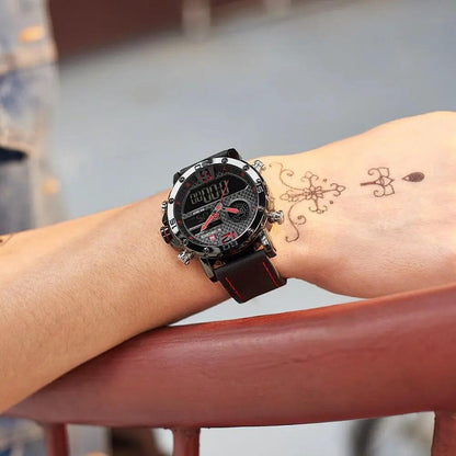Men's Sports Waterproof Watch With Digital Analog
