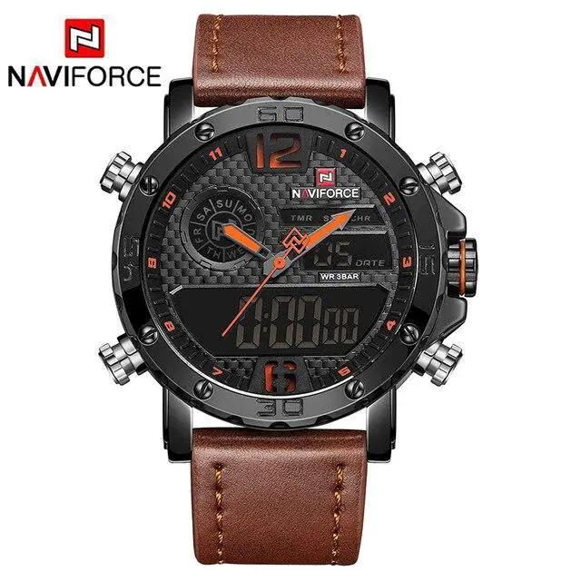 Men's Sports Waterproof Watch With Digital Analog