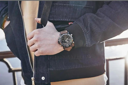 Men's Sports Waterproof Watch With Digital Analog