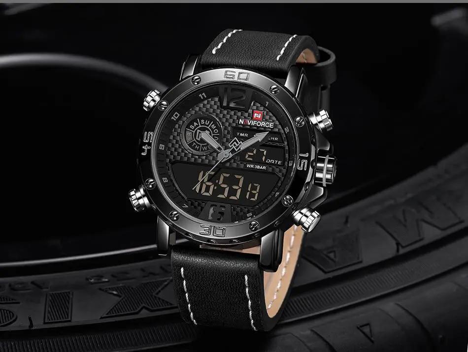 Men's Sports Waterproof Watch With Digital Analog