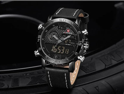 Men's Sports Waterproof Watch With Digital Analog
