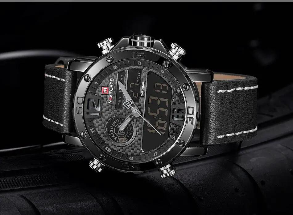 Men's Sports Waterproof Watch With Digital Analog