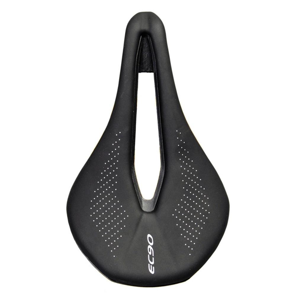 Sport bicycle saddle black split-center design with breathable gel padding Stevvex on Tampa Home & Garden Store