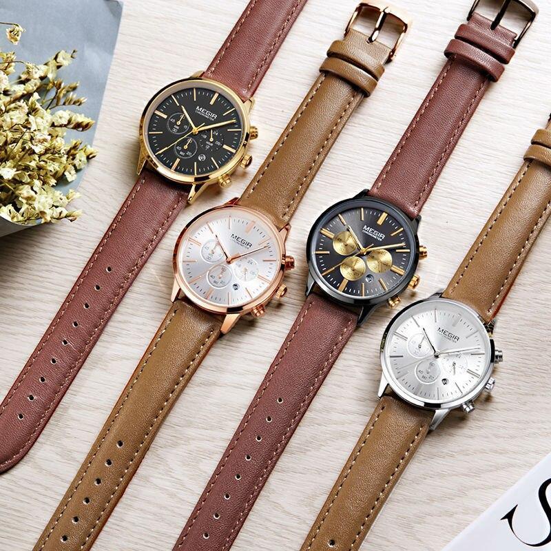 Stevvex multifunctional luxury women watches set of four with brown leather straps on Tampa Home & Garden Store