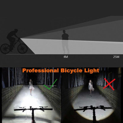 Stevvex front and rear bicycle light set USB rechargeable LED bike lights waterproof on Tampa Home & Garden Store