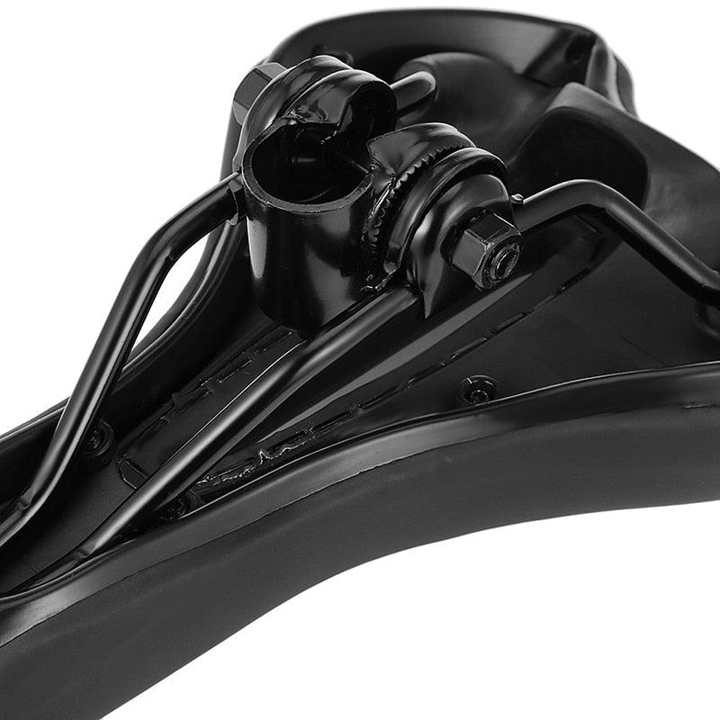 Stevvex road bike saddle underside with clamp and rails, silicone cushion and PU leather on Tampa Home & Garden Store
