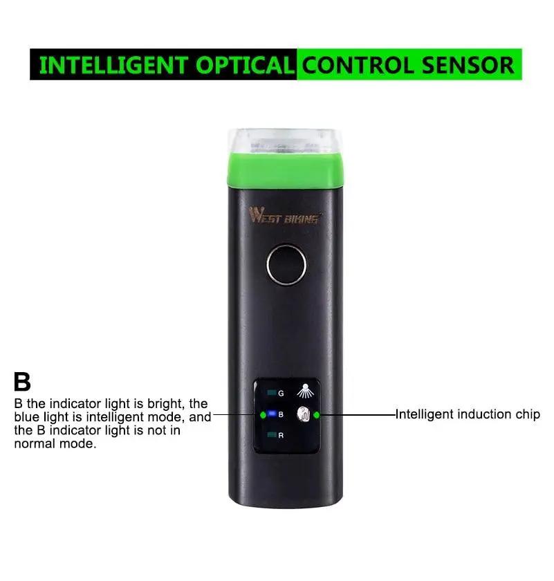Waterproof Front Bike Light With Rechargeable Horn