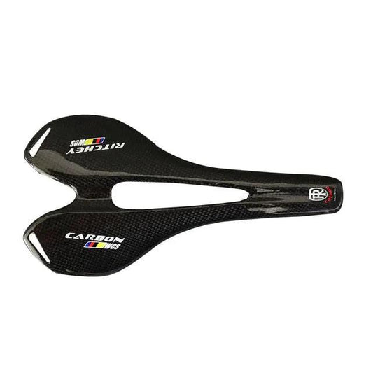 Stevvex carbon fiber road bike saddle with cutout, black lightweight bicycle seat on Tampa Home & Garden Store