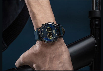 Stevvex ST656LEXIDE5 military sport quartz watch with blue dial and blue strap on Tampa Home & Garden Store
