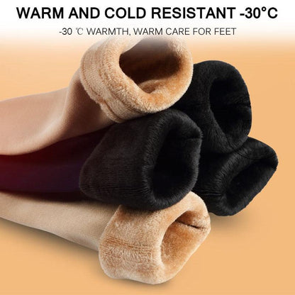 Stevvex 3-pair warm thermal crew socks beige black cream wool cashmere velvet lining on Tampa Home & Garden Store