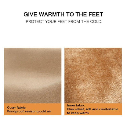 3Pairs female winter crew socks with windproof outer fabric and velvet inner lining on Tampa Home & Garden Store