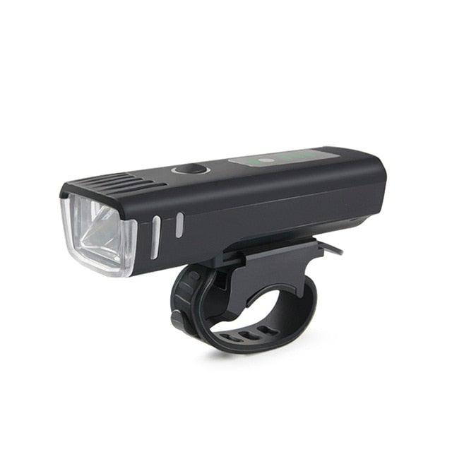 Stevvex bike flashlight front headlight USB rechargeable anti-glare LED with handlebar mount on Tampa Home & Garden Store