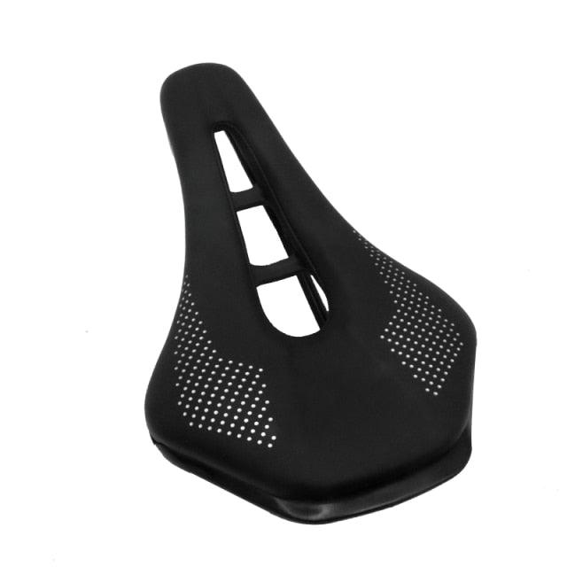 Bicycle Saddle Seat black PU leather memory foam cushion with cutout and skid-proof design on Tampa Home & Garden Store