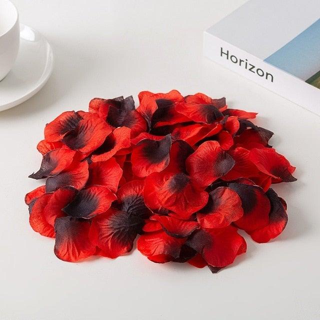 Artificial rose petals red with dark centers, 1000pcs wedding decor Stevvex on Tampa Home & Garden Store
