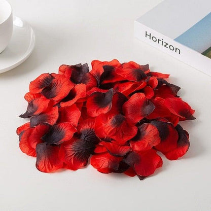 Artificial rose petals red with dark centers, 1000pcs wedding decor Stevvex on Tampa Home & Garden Store