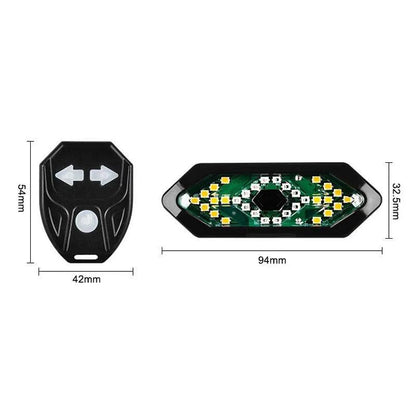 Bike Turn Signals Taillight with Remote Control