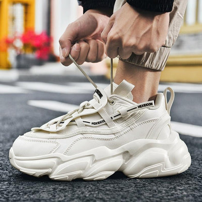 Blue Platform Casual Sneakers and Soft Comfort
