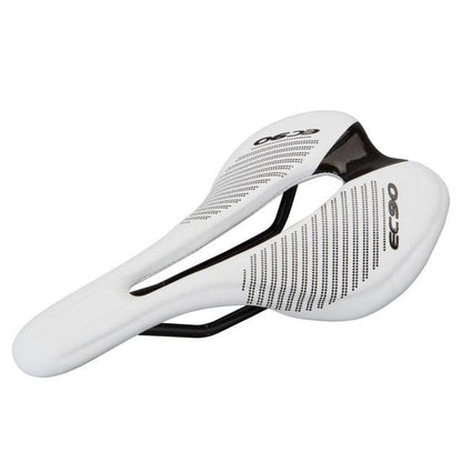 Stevvex road bike saddle white PU ultralight breathable with center cutout on Tampa Home & Garden Store