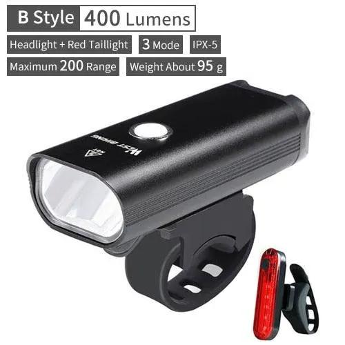 Waterproof Front Bike Light With Rechargeable Horn