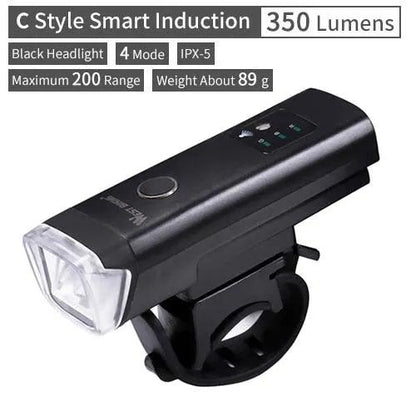Waterproof Front Bike Light With Rechargeable Horn