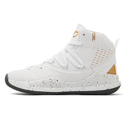 Basketball shoes Stevvex white high-top with breathable mesh and cushioned midsole on Tampa Home & Garden Store