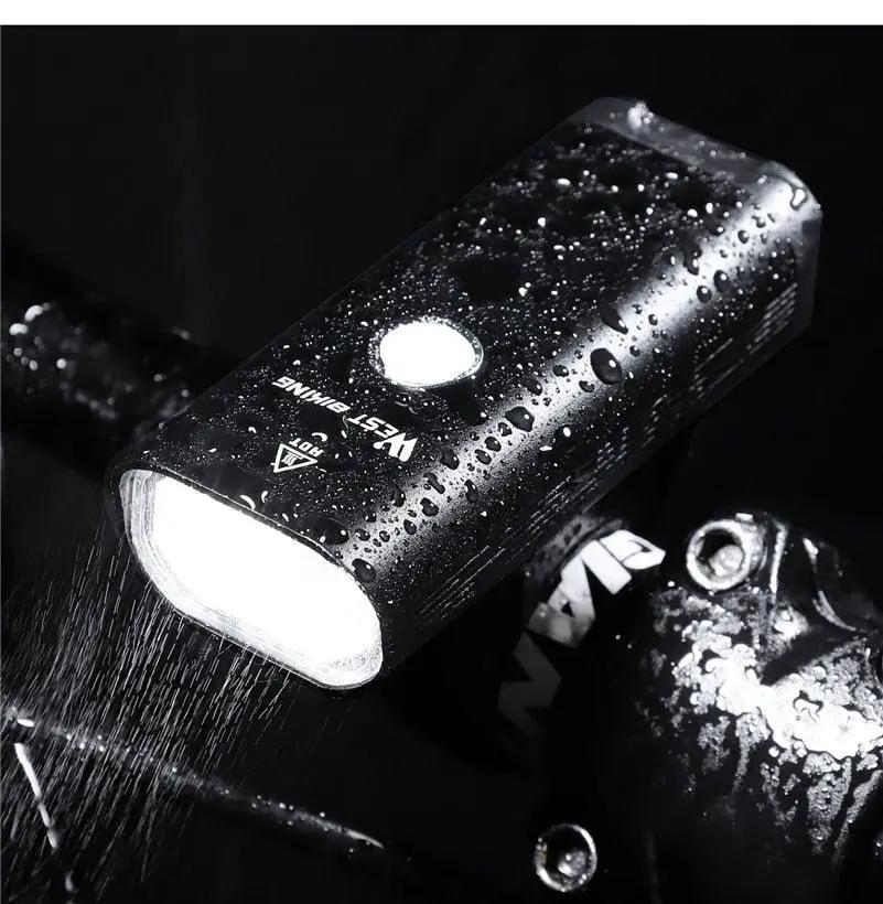 Front Bicycle Light USB Rechargeable LED Headlamp