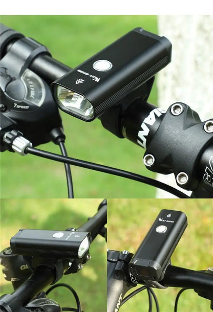 Front Bicycle Light USB Rechargeable LED Headlamp