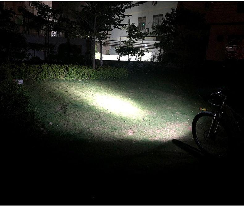 Stevvex 10000mAh bike light set front and rear LED, USB rechargeable, 5000 lumens, 3 modes on Tampa Home & Garden Store