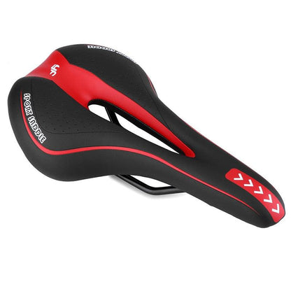 Gel bicycle saddle Stevvex ST90SP4384TFD with relief, black/red MTB seat on Tampa Home & Garden Store