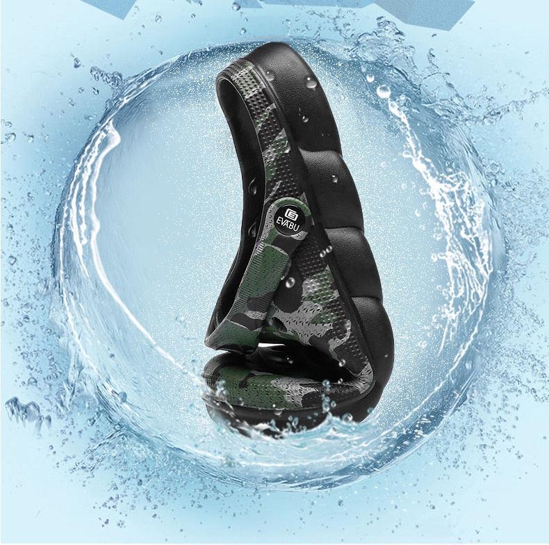 Stevvex men's camouflage walking sandal with padded strap and water-friendly anti-skid sole on Tampa Home & Garden Store