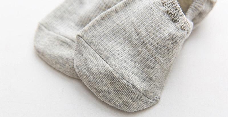 Women's Stevvex cotton invisible no-show footie socks, light gray ankle length on Tampa Home & Garden Store
