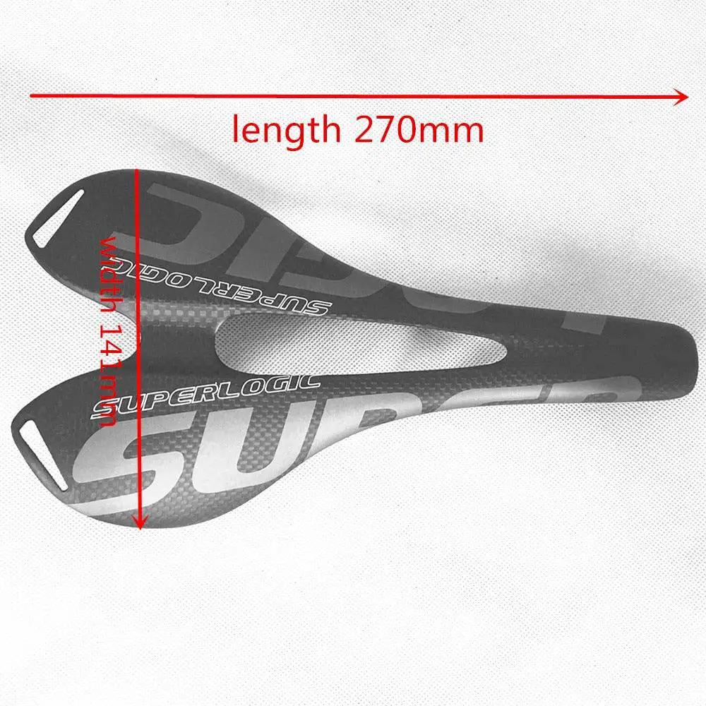 Carbon Fiber Road Saddle with PU Leather Cover