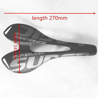 Carbon Fiber Road Saddle with PU Leather Cover